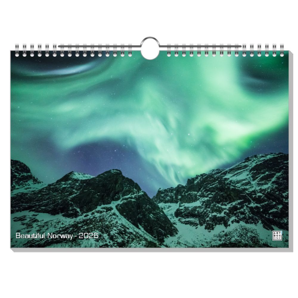 artboxONE Wandkalender A4 2026 Beautiful Norway Norwegen