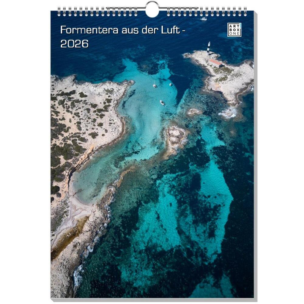 artboxONE Wandkalender A3 2026 Formentera aus der Luft Formentera