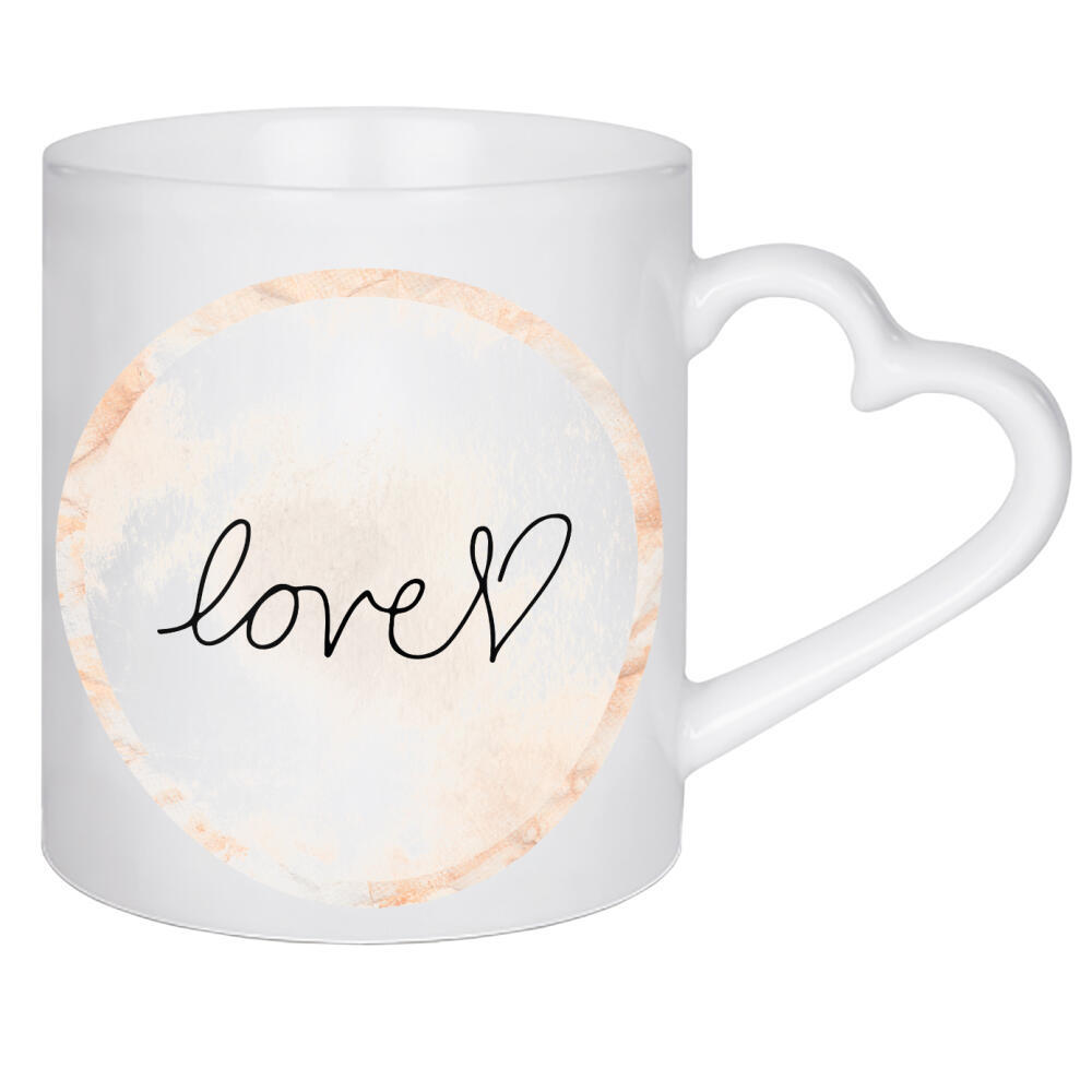 Herztasse "Love 6" artboxONE - Typografie,Menschen,Liebe