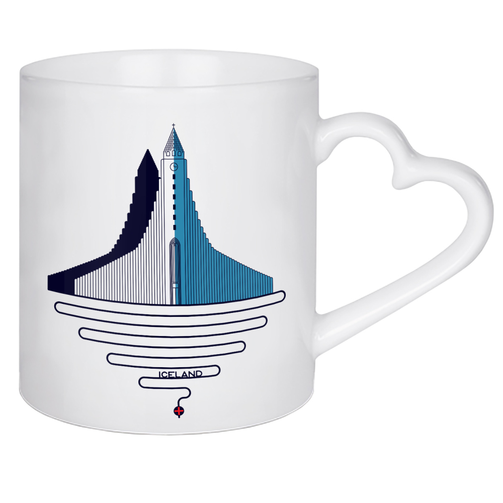 Herztasse "Iceland" artboxONE - Architektur,Reise / Länder