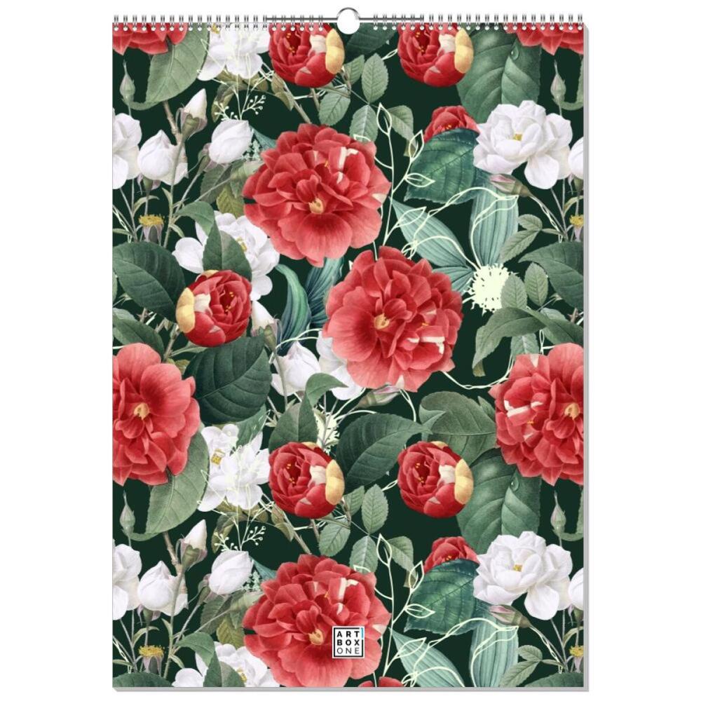 artboxONE Wandkalender A2 2026 Floral Beauty Blumen