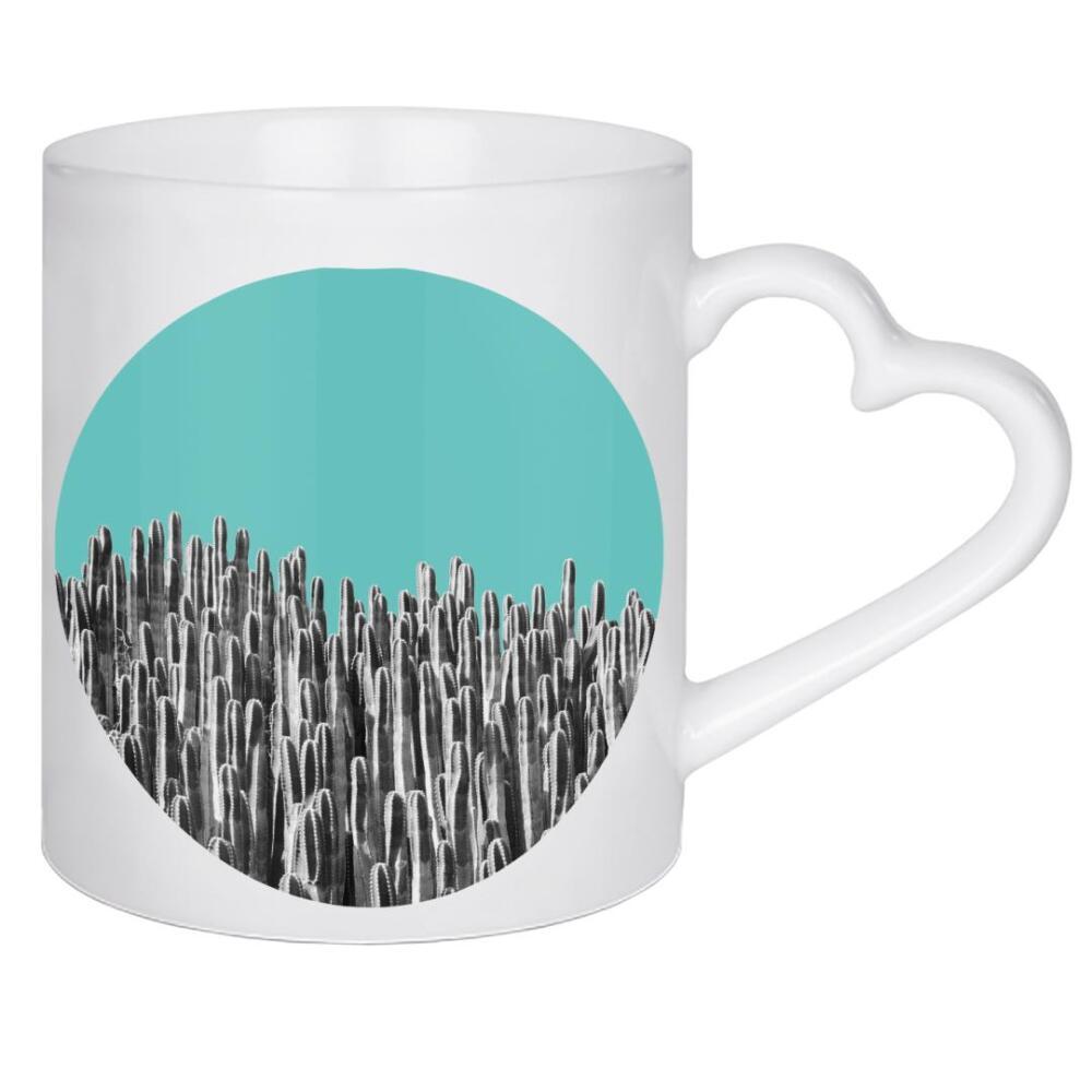 Herztasse "Cacti 01" artboxONE - Natur,Floral,Festivals
