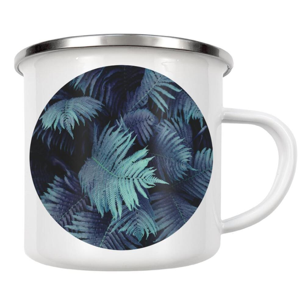 Emaille Tasse "Farn Blätter" artboxONE - Natur,Floral,Abstrakt,Geometrie - Farn,Blätter,Farn blätter