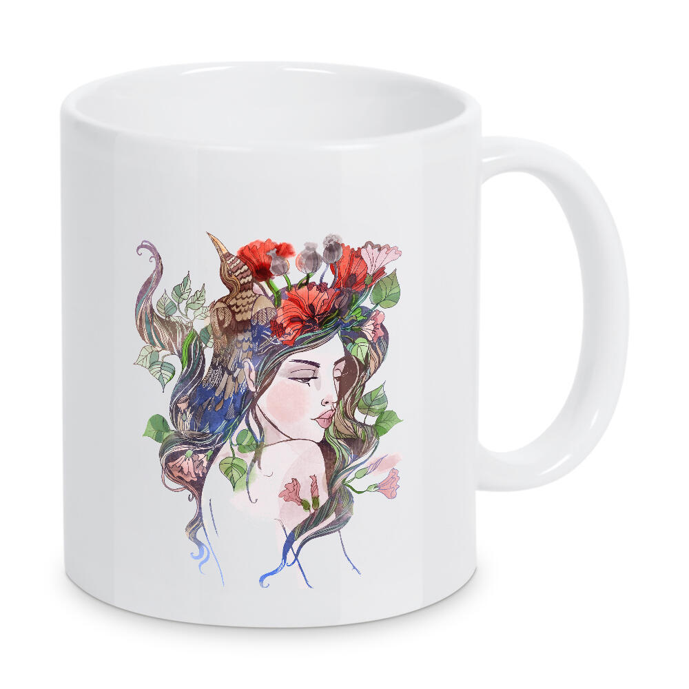 Tasse "Nymphe mit Mohnblumen" artboxONE - Natur,Menschen,Fiktion