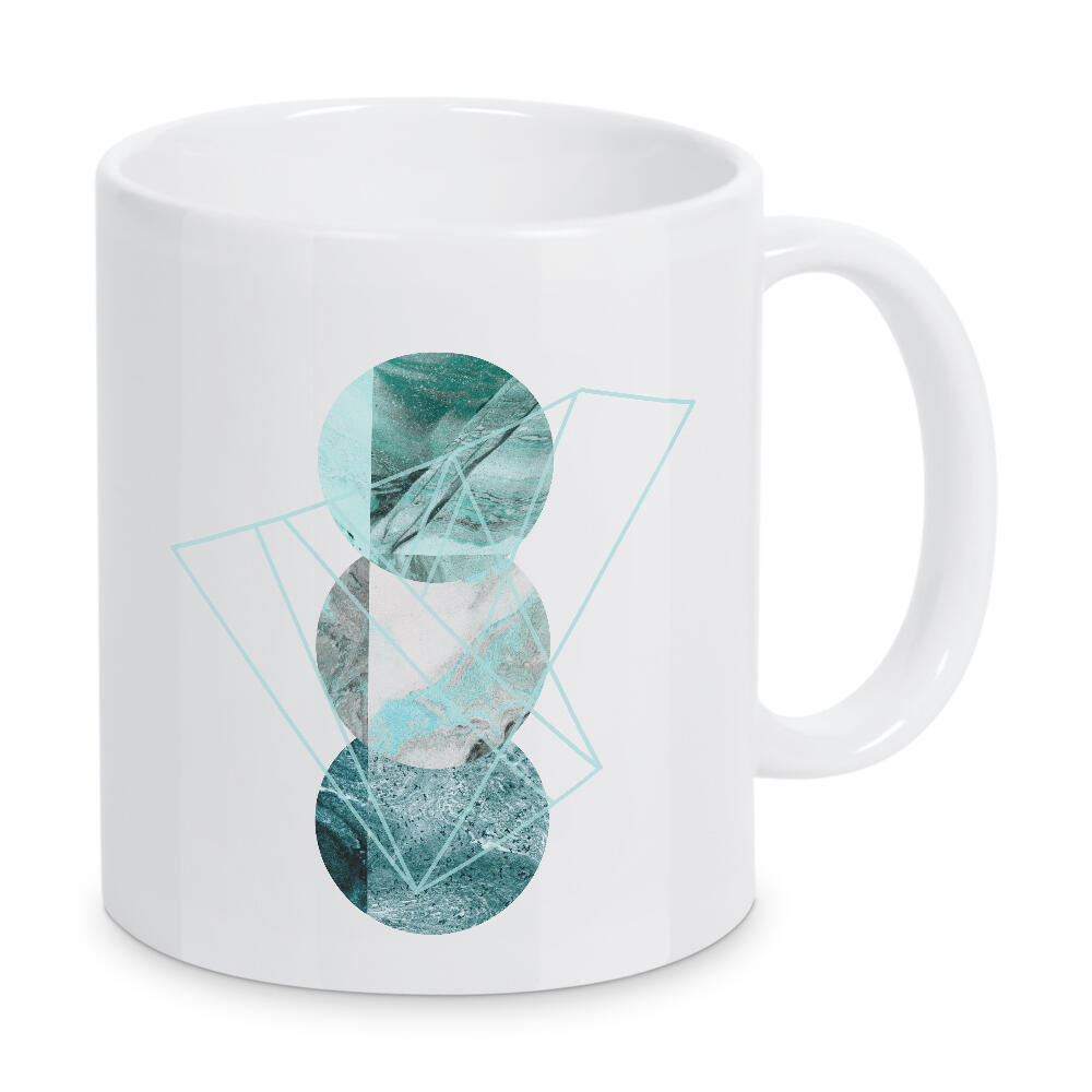 Tasse "Aqua Marble" artboxONE - Abstrakt,Geometrie,Marmor