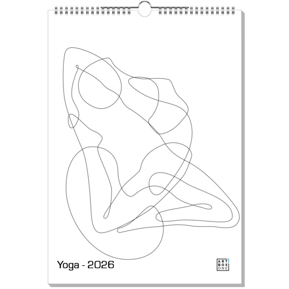 artboxONE Wandkalender A3 2025 Yoga Yoga