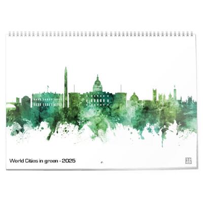 World Cities in green