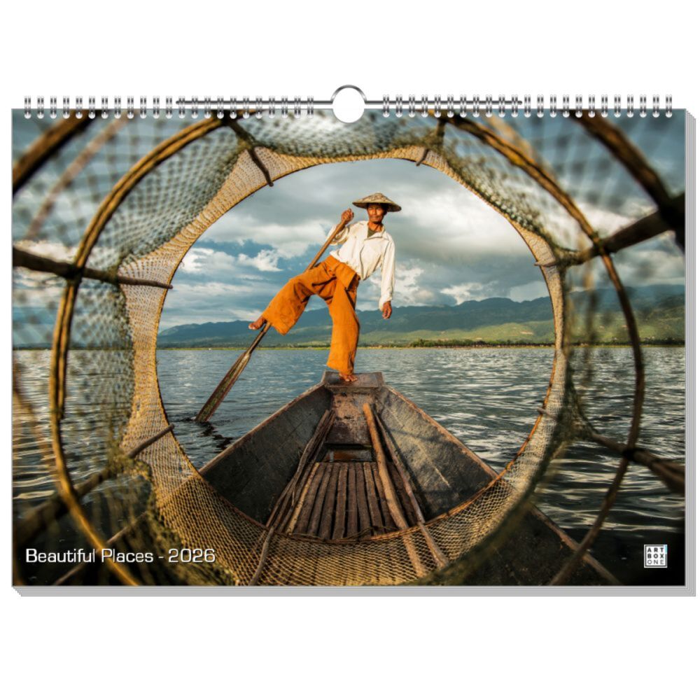 artboxONE Wandkalender A3 2025 Beautiful Places Reise