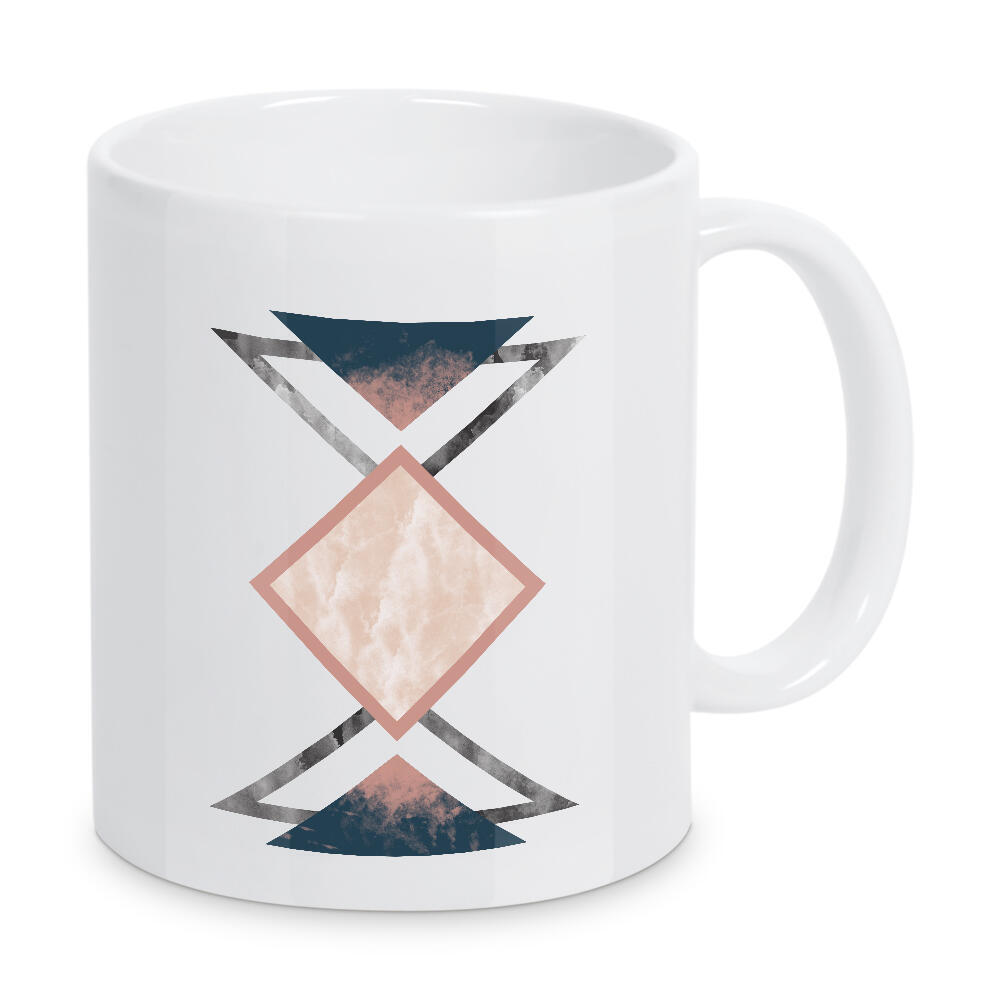 Tasse "Geometric Mixed Materials" artboxONE - Geometrie,Marmor - Gemischte materie,Grafik,Modern,Rosa,Marmor,Geometrisch,Digitale kunst,Marmor