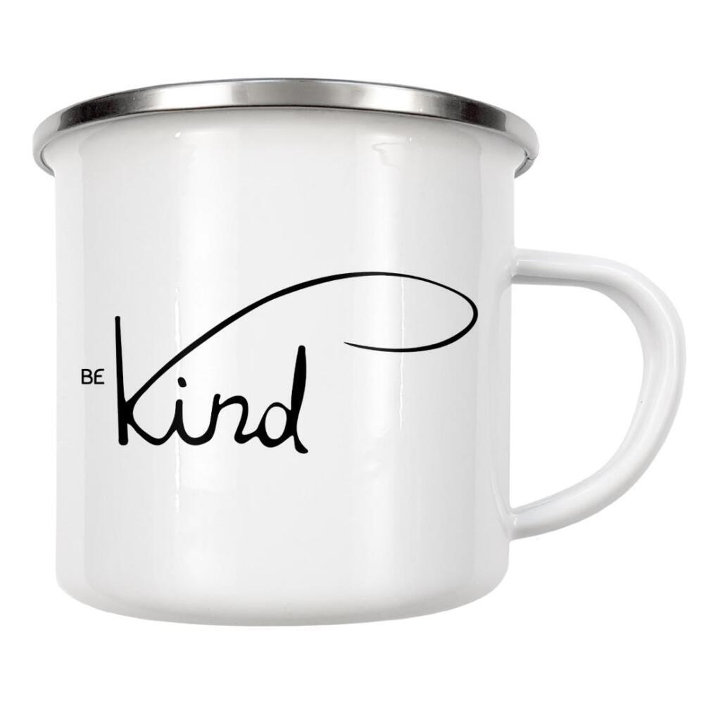 Emaille Tasse "Be Kind" artboxONE - Typografie
