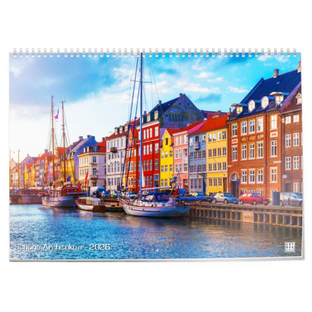 artboxONE Klappkalender A2 2026 Schöne Architektur Architektur