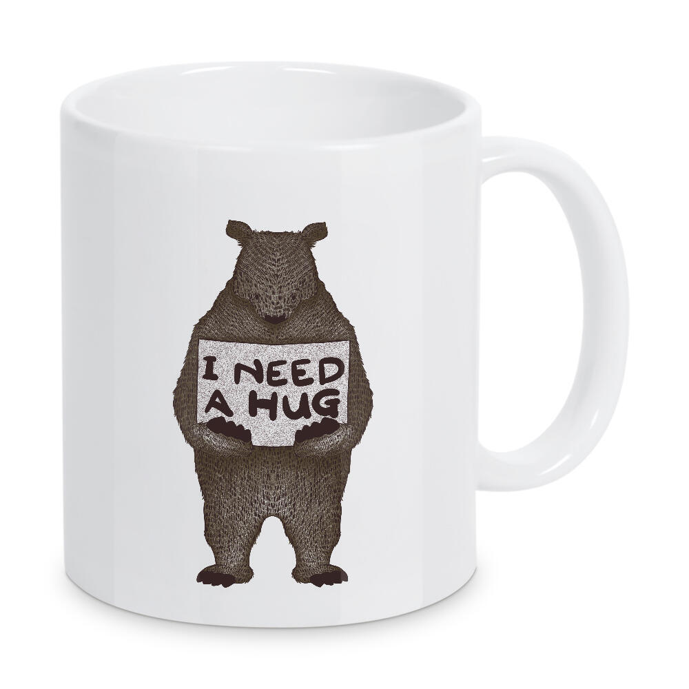 Tasse "I Need a Hug" artboxONE - Tiere - Hug,Lovely,Bears,Animals,Quotes,Cute,Tobias fonseca,Tobe fonseca