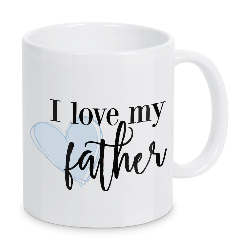 Tasse "I Love My Father" artboxONE - Typografie,Für Papa,Männer