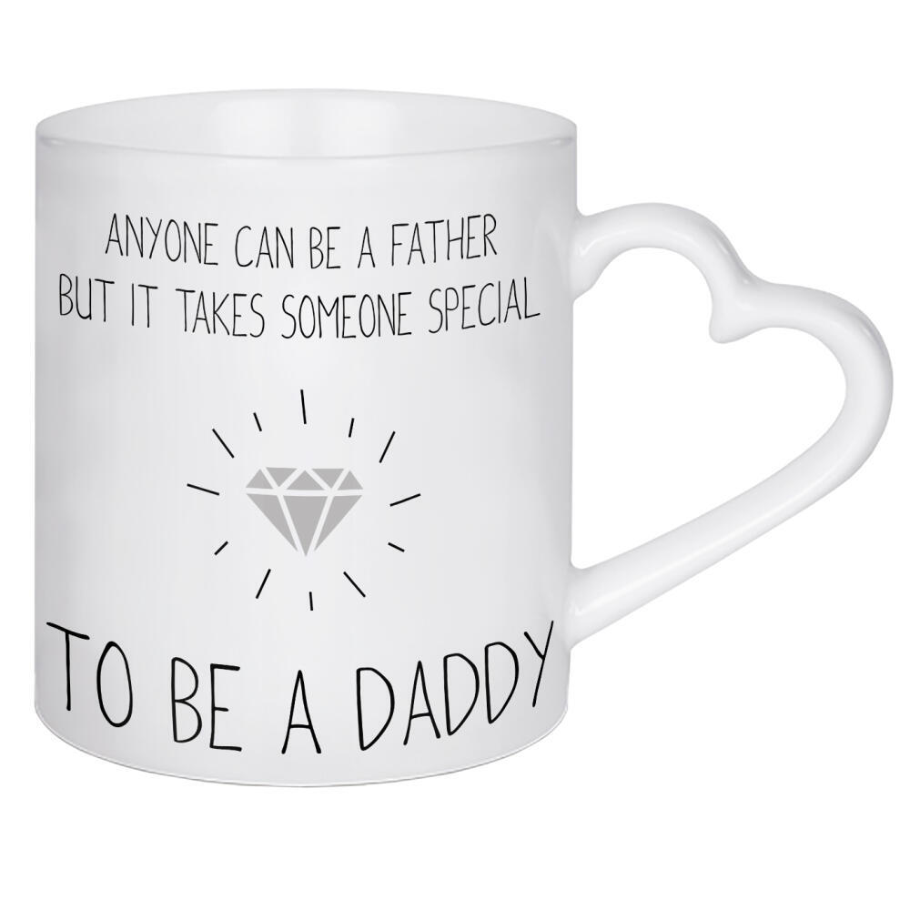 Herztasse "Someone Special" artboxONE - Typografie,Schwarzweiß,Für Papa,Männer