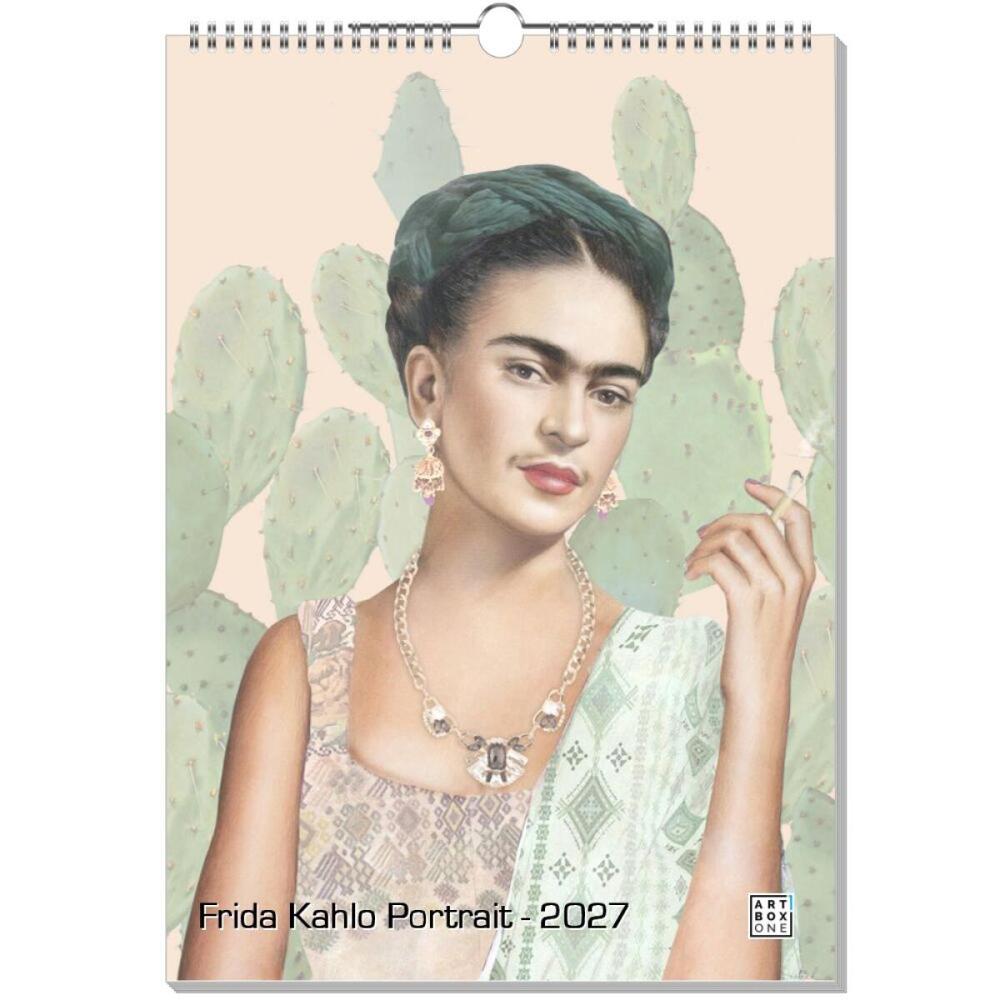 artboxONE Wandkalender A3 2026 Frida Kahlo Portrait Frida