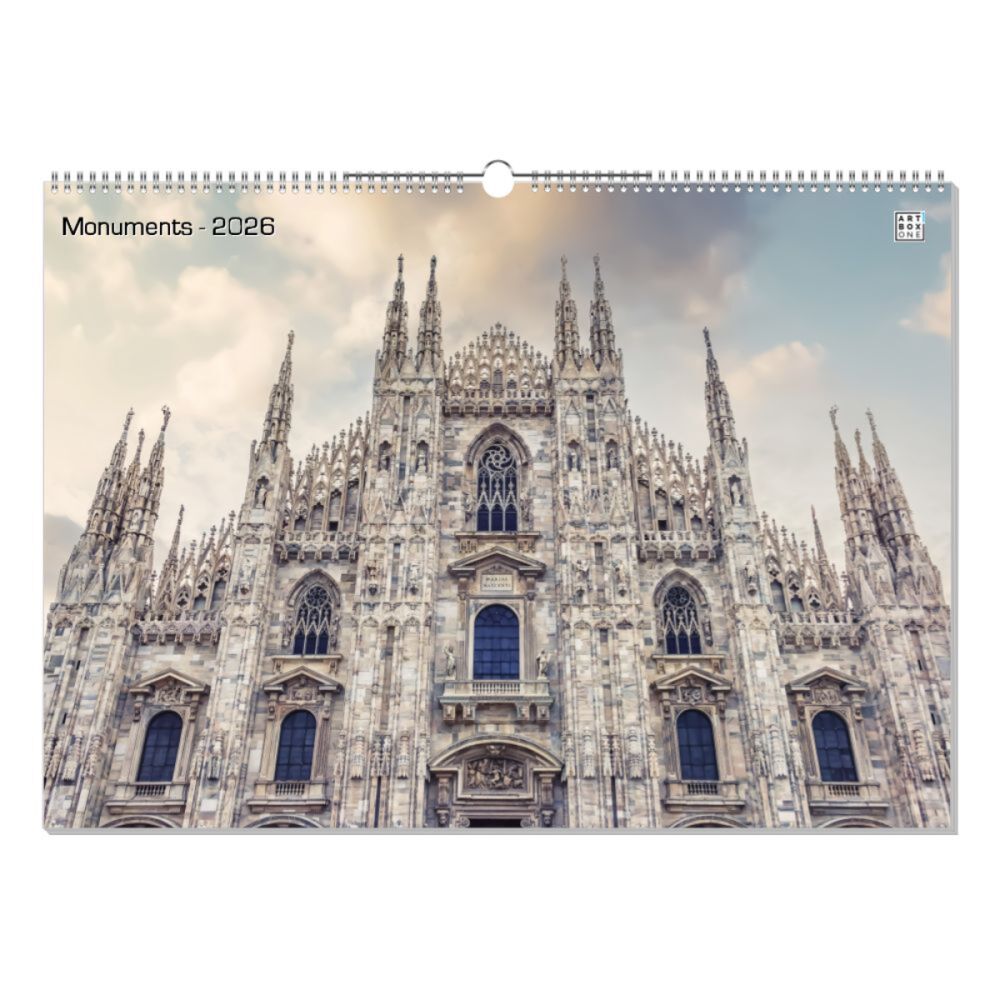 artboxONE Wandkalender A2 2026 Monuments Architektur