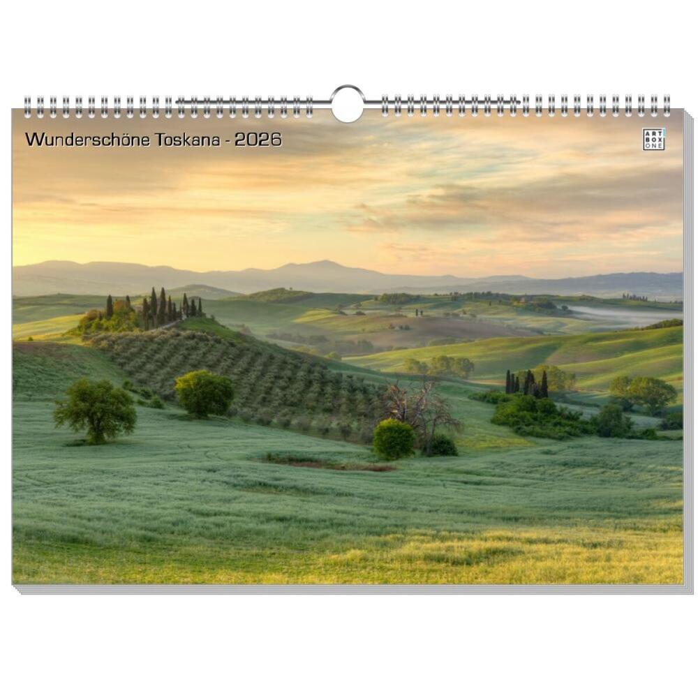 artboxONE Wandkalender A3 2026 Wunderschöne Toskana Natur