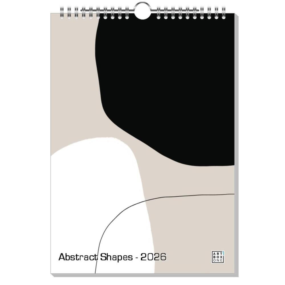 artboxONE Wandkalender A4 2026 Abstract Shapes Abstrakt