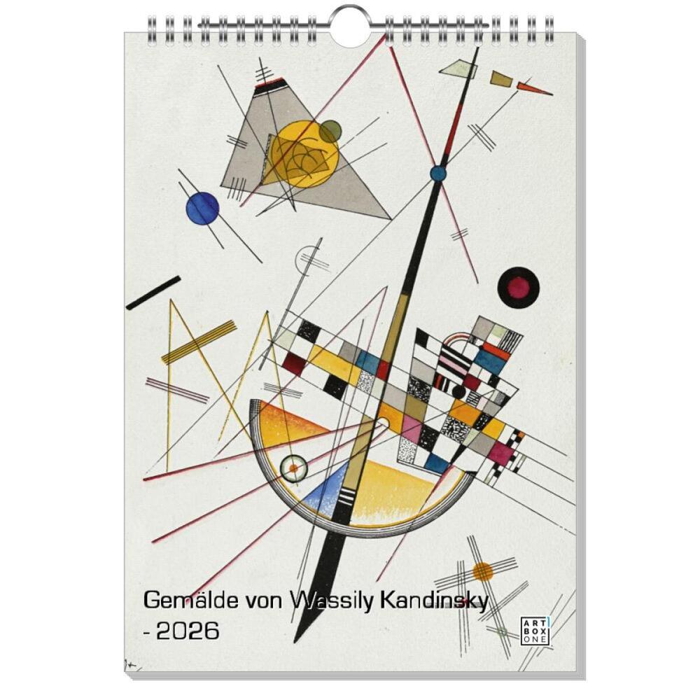 artboxONE Wandkalender A4 2025 Gemälde von Wassily Kandinsky Kandinsky