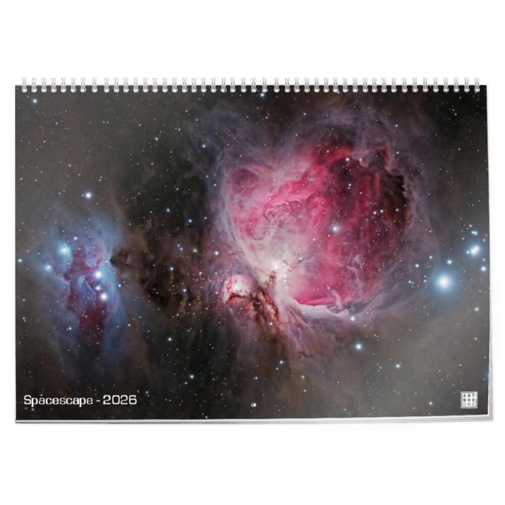 artboxONE Klappkalender A2 2026 Spacescape Weltraum
