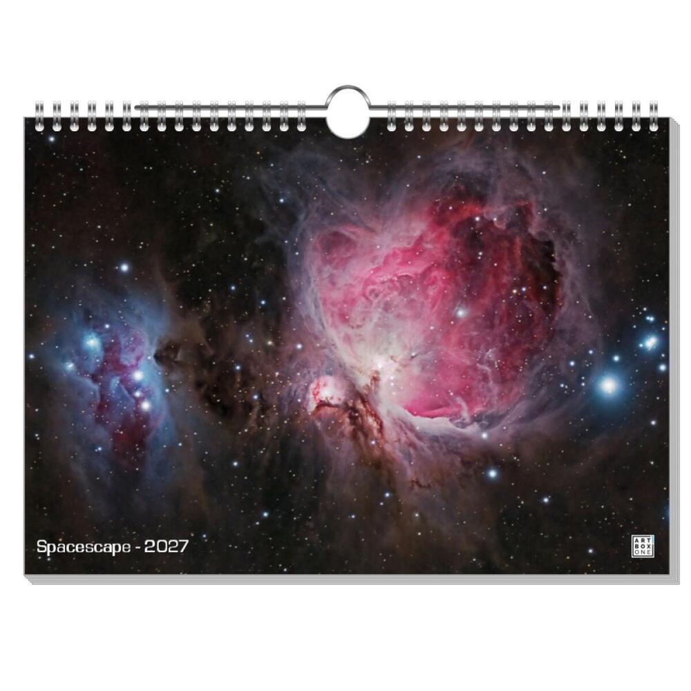 artboxONE Wandkalender A4 2025 Spacescape Weltraum