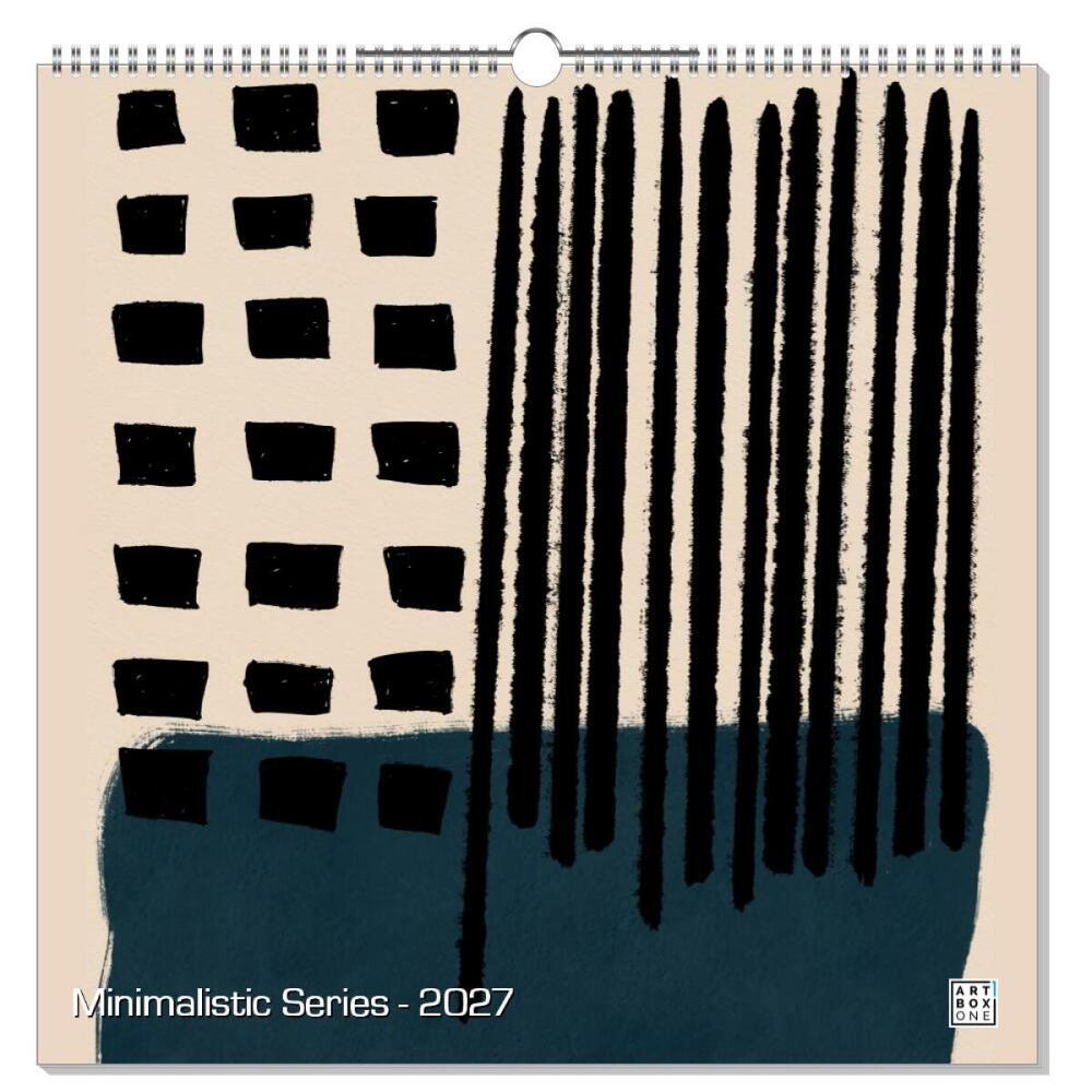 artboxONE Wandkalender Quadratisch XXL 2023 Minimalistic Series Minimalismus