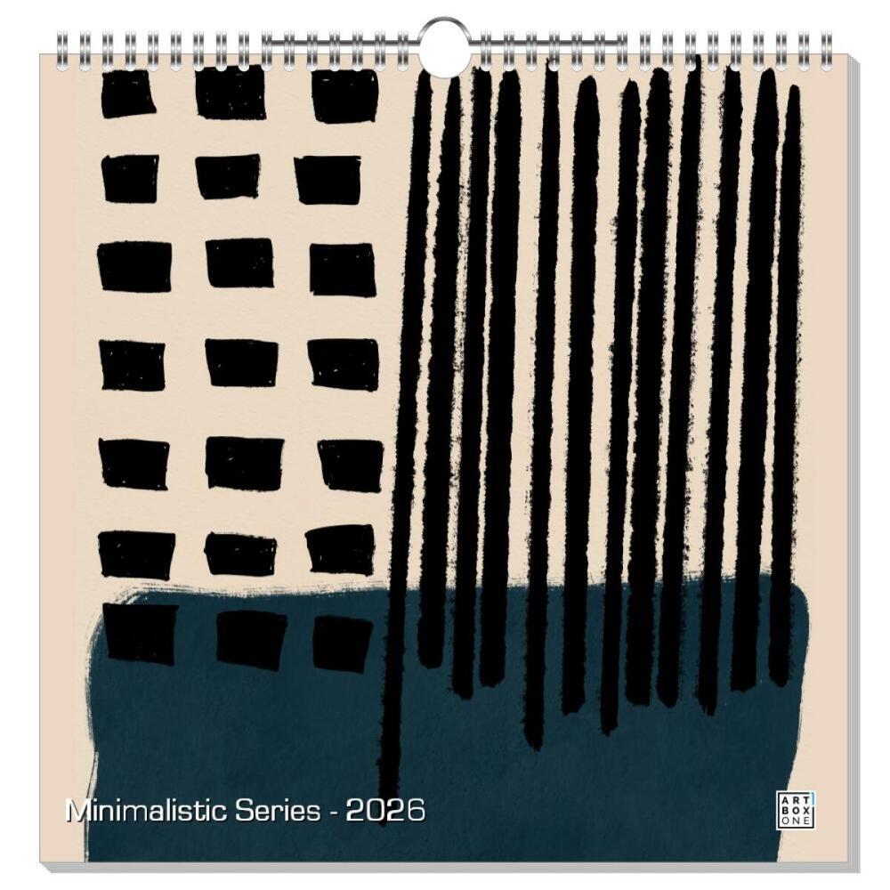 artboxONE Wandkalender Quadratisch 2023 Minimalistic Series Minimalismus