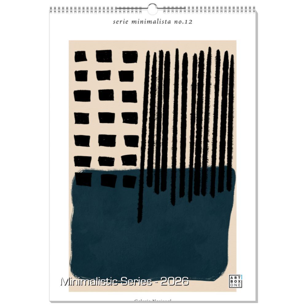 artboxONE Wandkalender A2 2026 Minimalistic Series Minimalismus