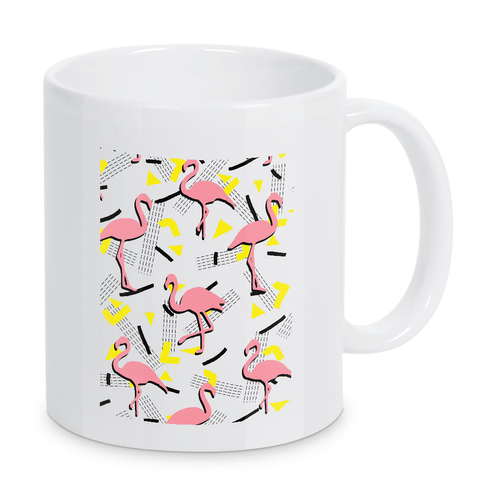 Tasse "Flamingos Memphis" artboxONE - Natur,Tiere,Geometrie,Festivals