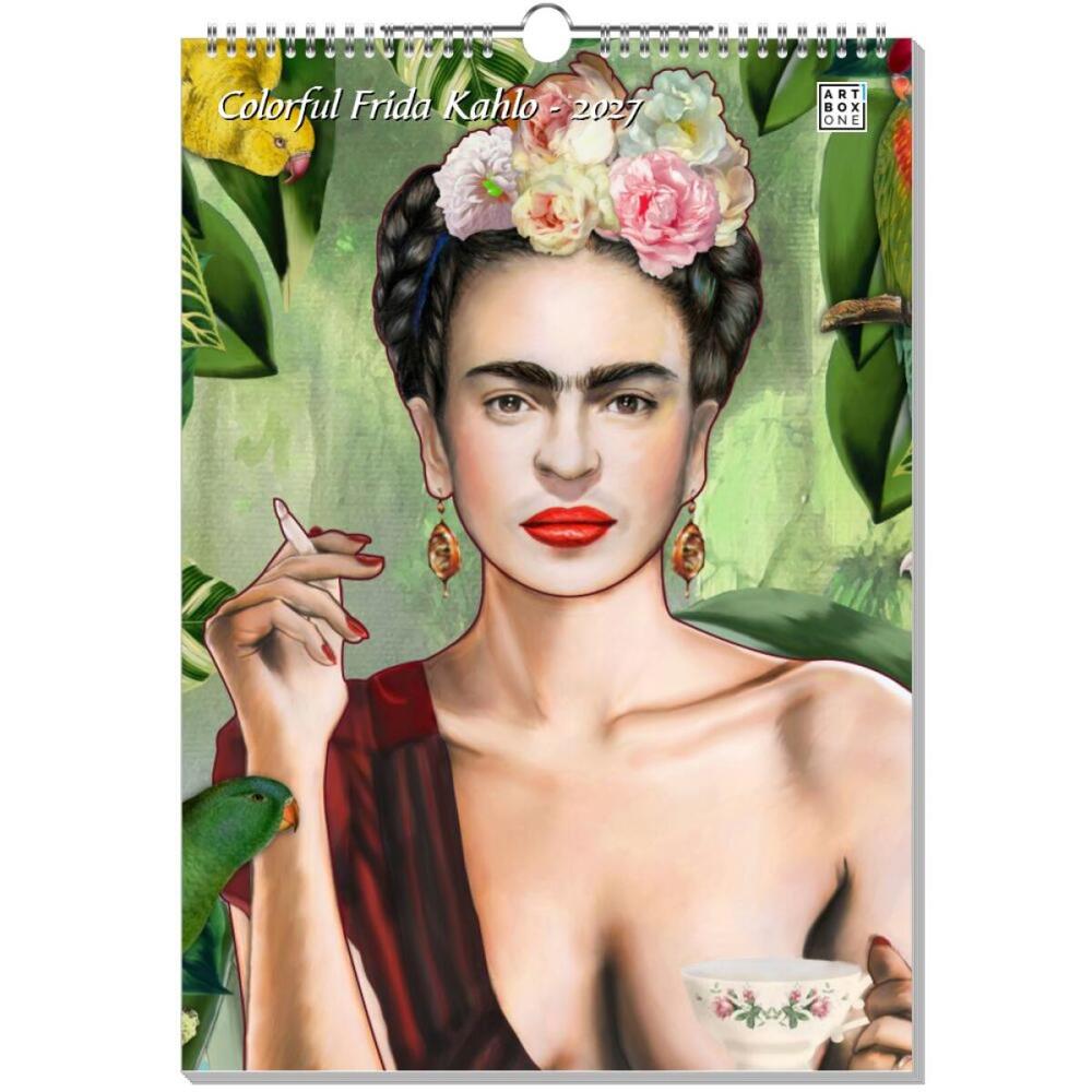 artboxONE Wandkalender A3 2026 Colorful Frida Kahlo Frida