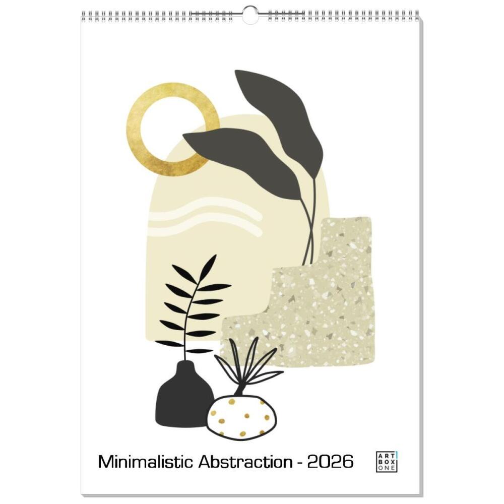 artboxONE Wandkalender A2 2026 Minimalistic Abstraction Abstrakt