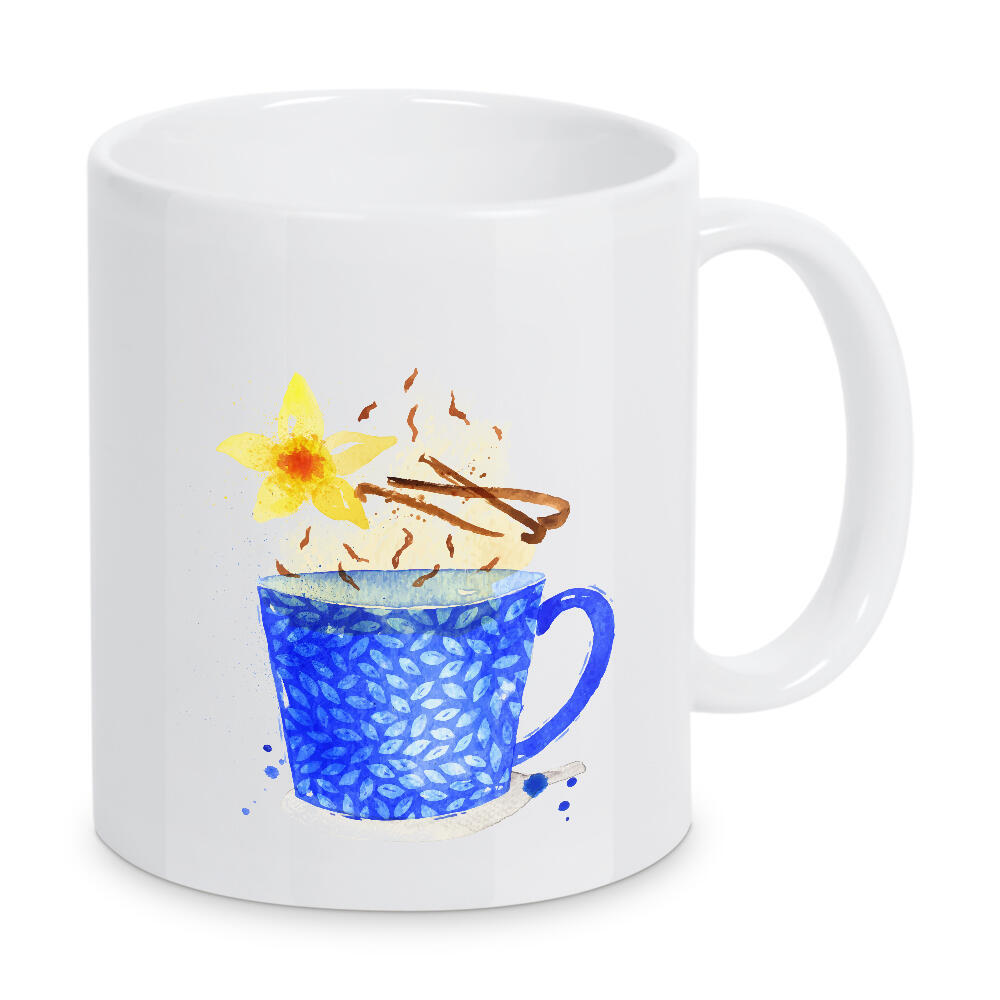 Tasse "Teacup vanilla tea" artboxONE - Floral,Essen & Trinken