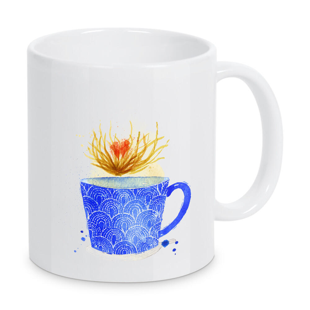 Tasse "Teacup white tea" artboxONE - Floral,Essen & Trinken