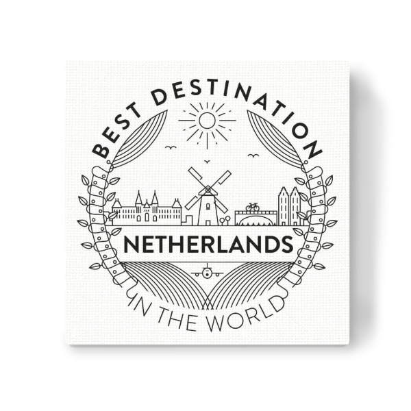 Leinwandbild "Netherlands Badge" artboxONE - Städte,Reise