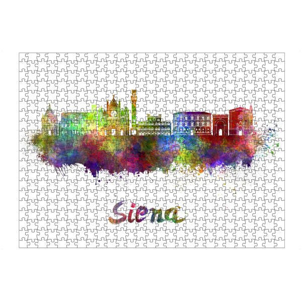 artboxONE Puzzle "SIENA skyline in watercolor-x" artboxONE - Städte,Abstrakt,Architektur