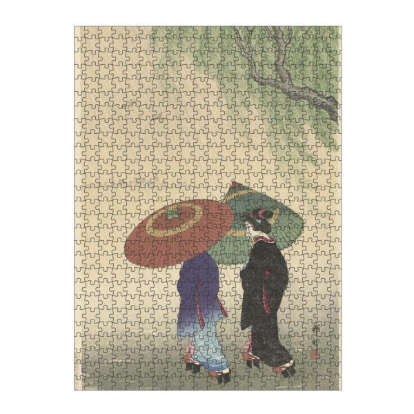 Puzzle Ravensburger "Zwei Frauen im Regen" artboxONE - Natur,Tiere,Menschen