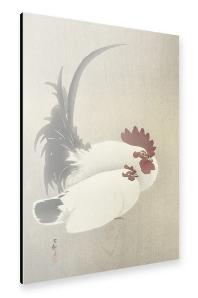 Alu-Dibond "Hahn und Henne" 30x20 cm artboxONE