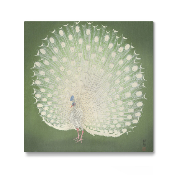 Galerie-Print "Pfau - Ohara Koson" 30x30 cm artboxONE