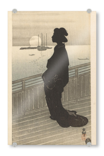 Acrylglasbild "Kurtisane auf der Veranda" artboxONE - Natur,Menschen