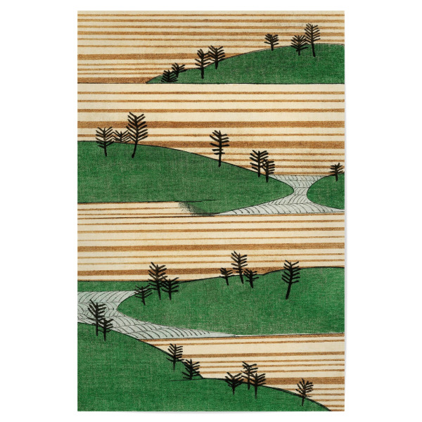 Poster 30x20 cm "Abstract Nature" artboxONE - Natur,Abstrakt - Japan,Malerei,Gemälde,Kunst,Bäume,Wald,Natur,Landschaft,Abstrakt,Watanabe,Seitei