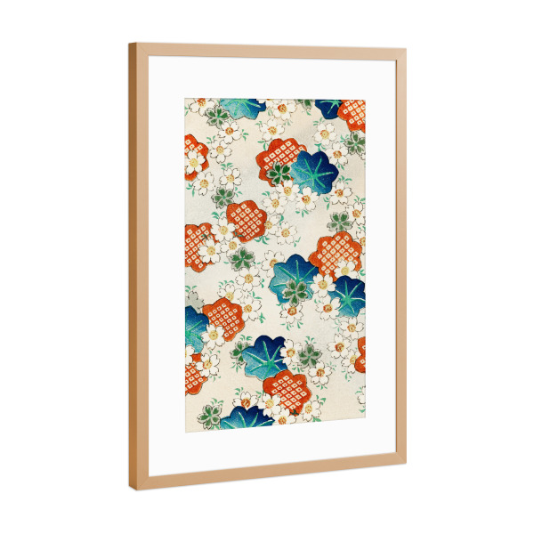 Poster mit Rahmen Kupfer "Blumenmeer von Seitei" artboxONE - Natur,Floral,Abstrakt