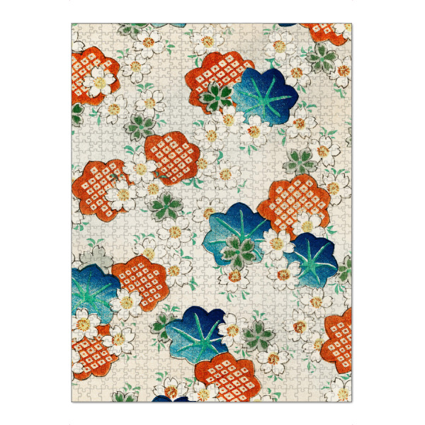 Puzzle Ravensburger "Blumenmeer von Seitei" artboxONE - Natur,Floral,Abstrakt - Blumen,Floral,Flowers,Natur,Japan,Blüten,Malerei,Gemälde,Kunst,Bunt