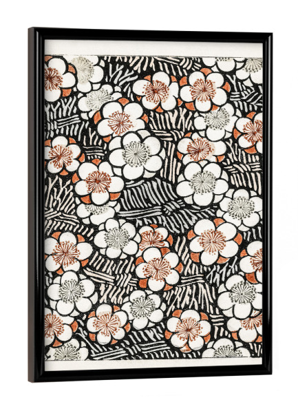 Poster mit schwarzem Rahmen "Sekeis Blumenmeer" artboxONE - Natur,Floral - Japan,Malerei,Gemälde,Kunst,Blumen,Natur,Floral,Flowers,Watanabe,Seitei