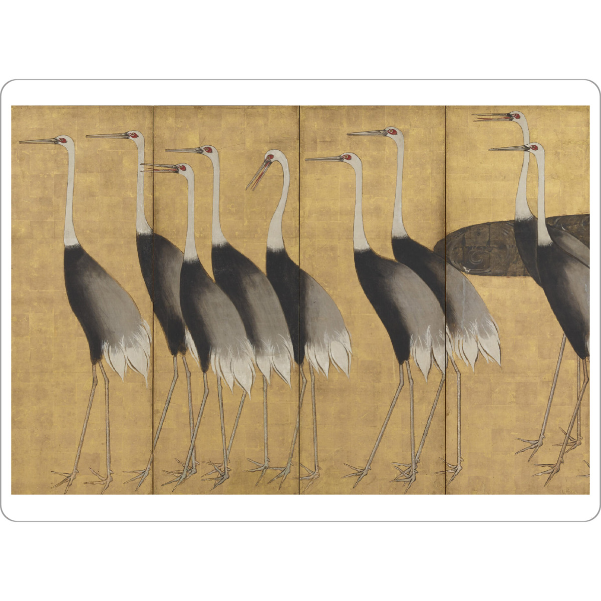 Tischset "Kraniche" artboxONE - Natur,Tiere - Ogata korin,Malerei,Kunst,Gemälde,Kraniche,Tiere,Natur,Feld - Bild ogata korin