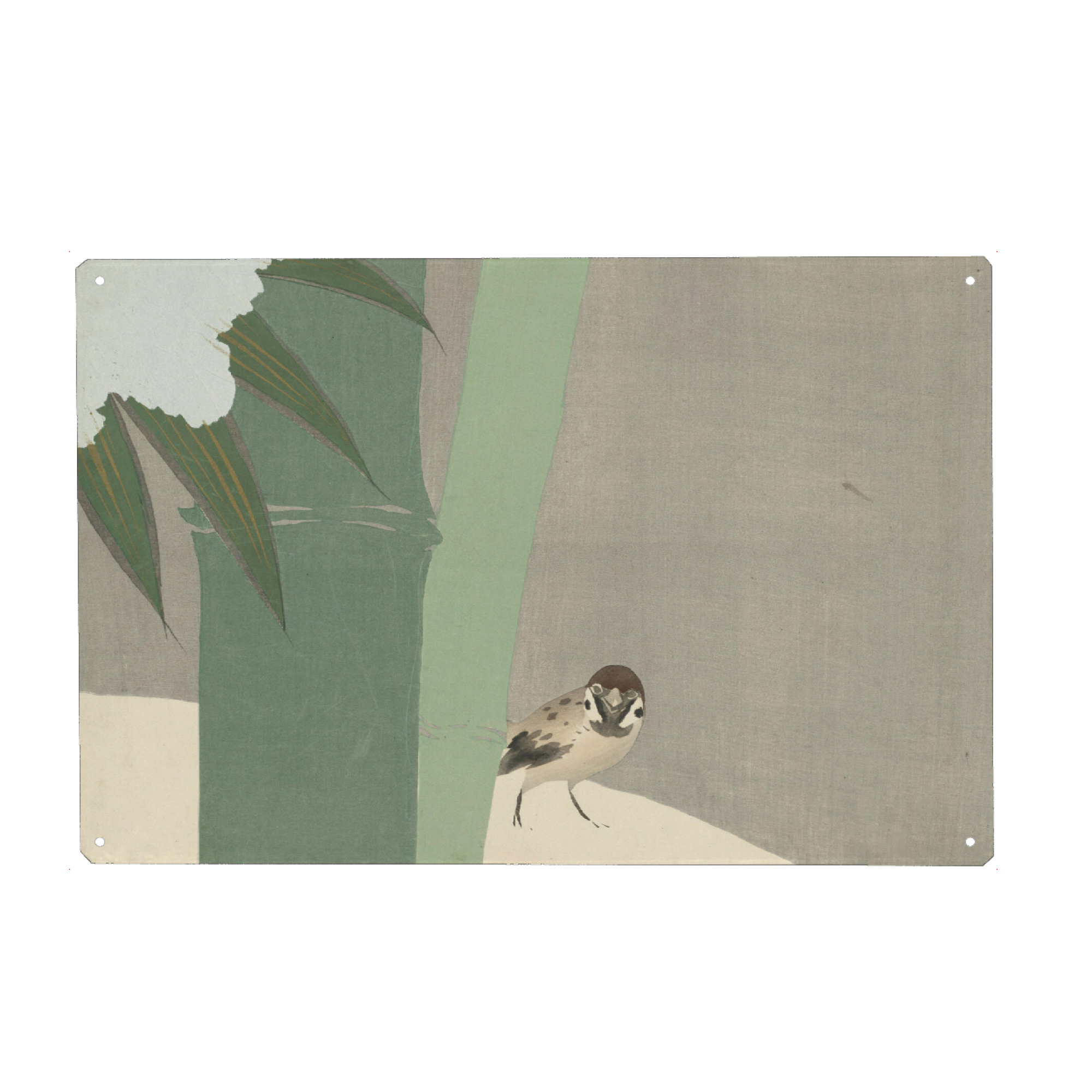 Metall Poster "Settchu-take (Bambus im Schnee)" artboxONE - Natur,Floral,Tiere