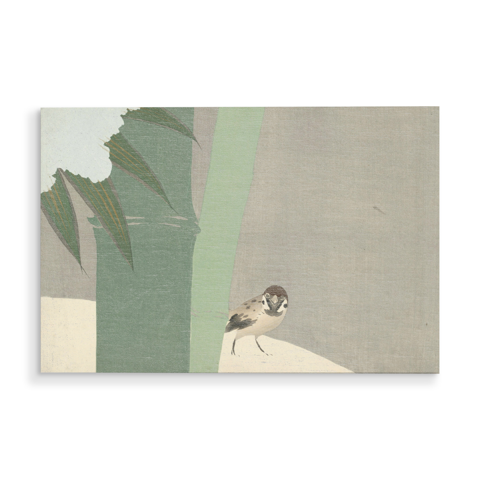 Holzbild "Settchu-take (Bambus im Schnee)" artboxONE - Natur,Floral,Tiere