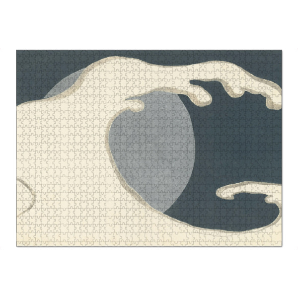 Puzzle Ravensburger "Steigende Wellen (Tachinami)" artboxONE - Natur - Kamisaka sekka,Japan,Malerei,Gemälde,Kunst,Wellen,Meer,Sea,Natur