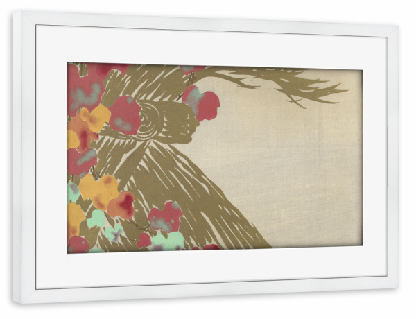 Poster mit Rahmen weiß "Tsuta (Weinblätter)" artboxONE - Natur,Floral