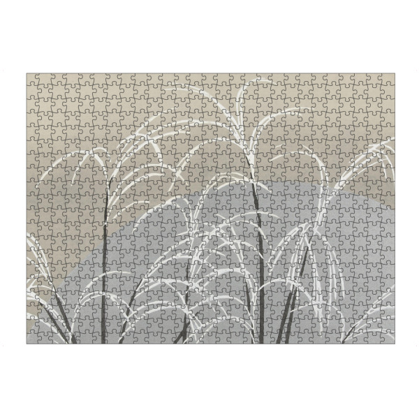 artboxONE Puzzle "Obana ni tsuki" artboxONE - Natur,Floral - Kamisaka sekka,Natur,Pampas,Gras,Pflanzen,Malerei,Gemälde,Kunst,Blätter,Reed