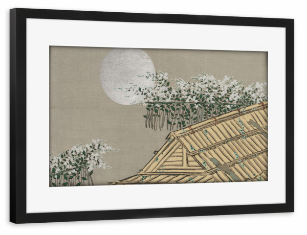 Poster mit Rahmen schwarz "Herbstblumen (Aki no hana)" artboxONE - Natur,Architektur